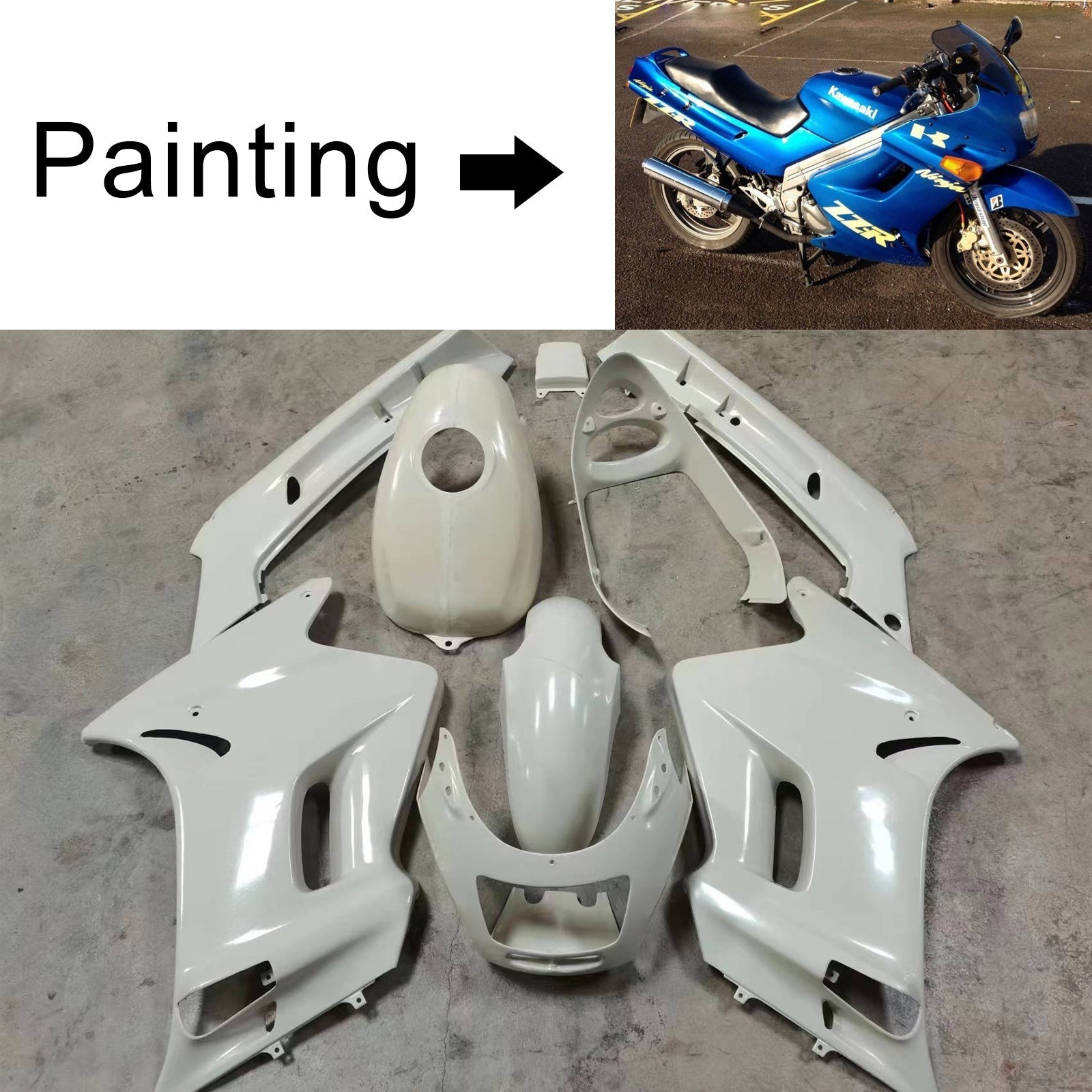 Kawasaki ZZR250 1996-2007 Fairing Kit Bodywork ABS