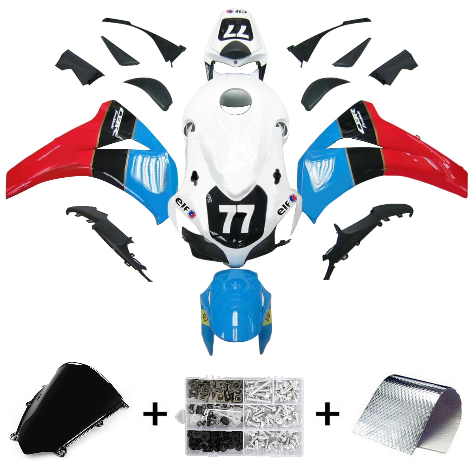 Honda CBR1000RR 2008-2011 Fairing Kit Bodywork Plastic ABS