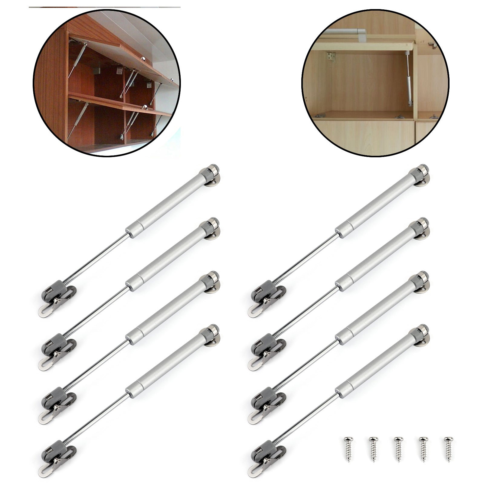 Door Hinge Gas Spring Strut Prop Shock Lift Kitchen Cabinet Hydraulic