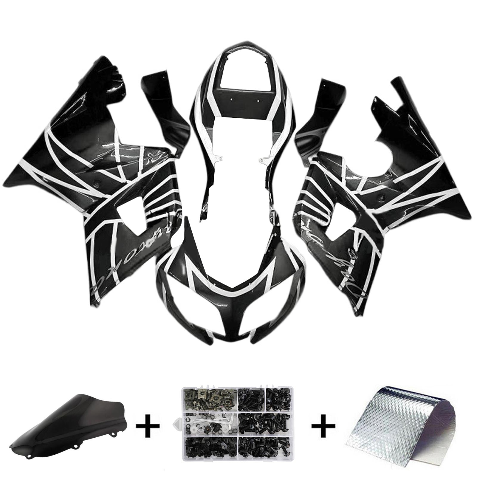 Amotopart Triumph Daytona 600 650 2002-2005 Fairing Kit Bodywork Plastic ABS