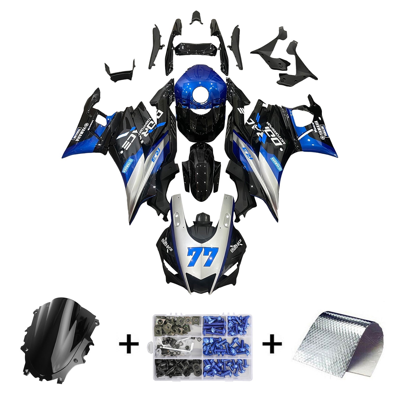 Yamaha YZF-R3 R25 2019-2021 Fairing Kit Bodywork Plastic ABS