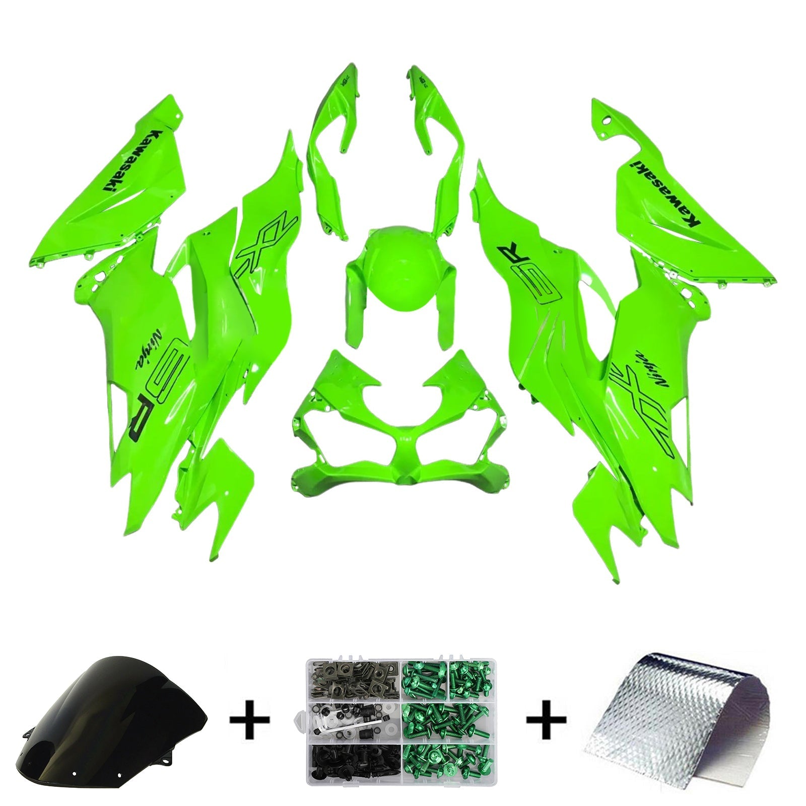 Kawasaki ZX6R 2019-2023 Fairing Kit Bodywork Plastic ABS