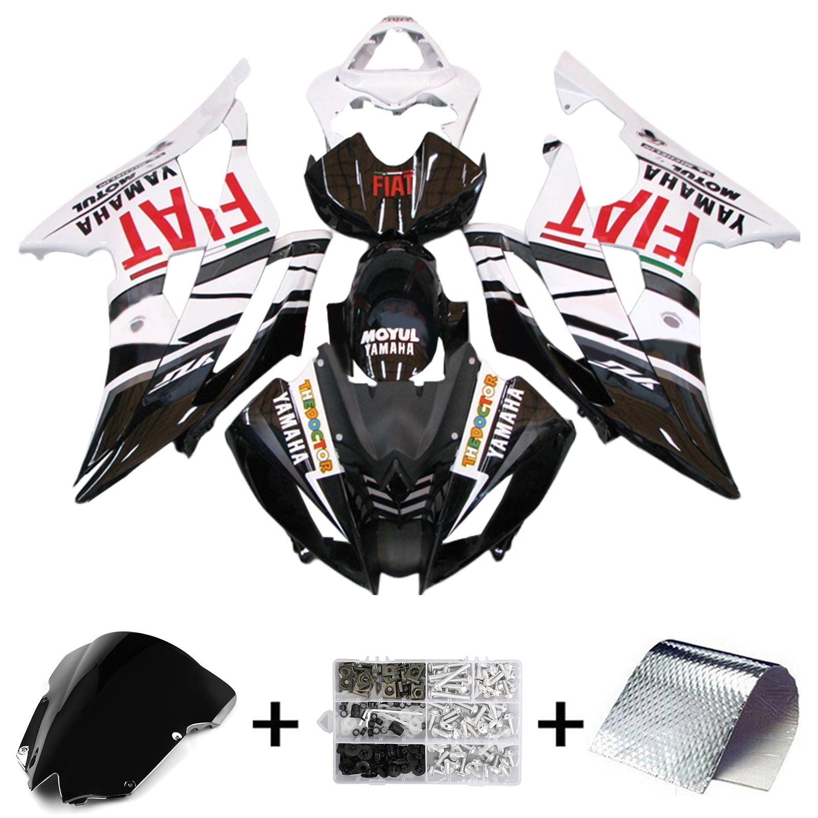 Yamaha YZF 600 R6 2008-2016 Kit Carenado Carrocería Plástico ABS