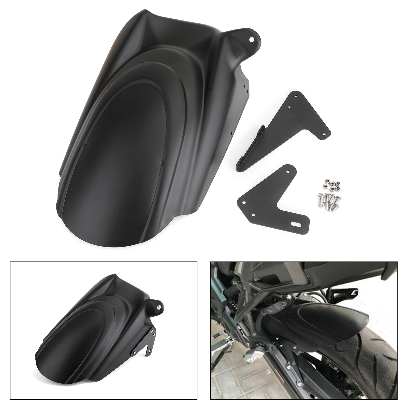 Motorcycle Rear Hugger Fender Mudguard for KAWASAKI VERSYS 650 KLE650 14-24