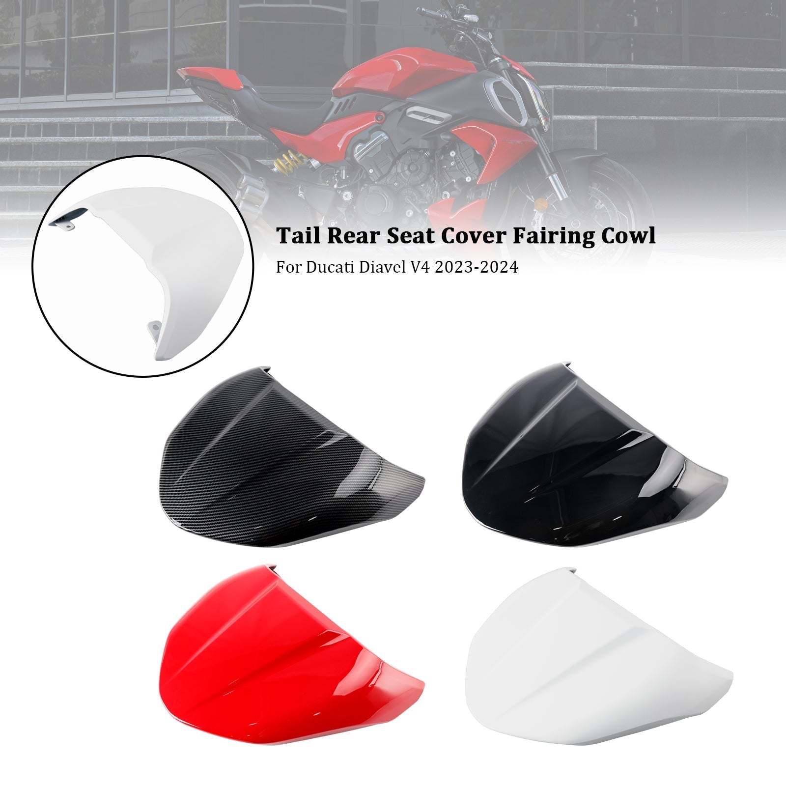 Tail Rear Seat Cover Fairing Cowl For Ducati Diavel V4 2023-2024