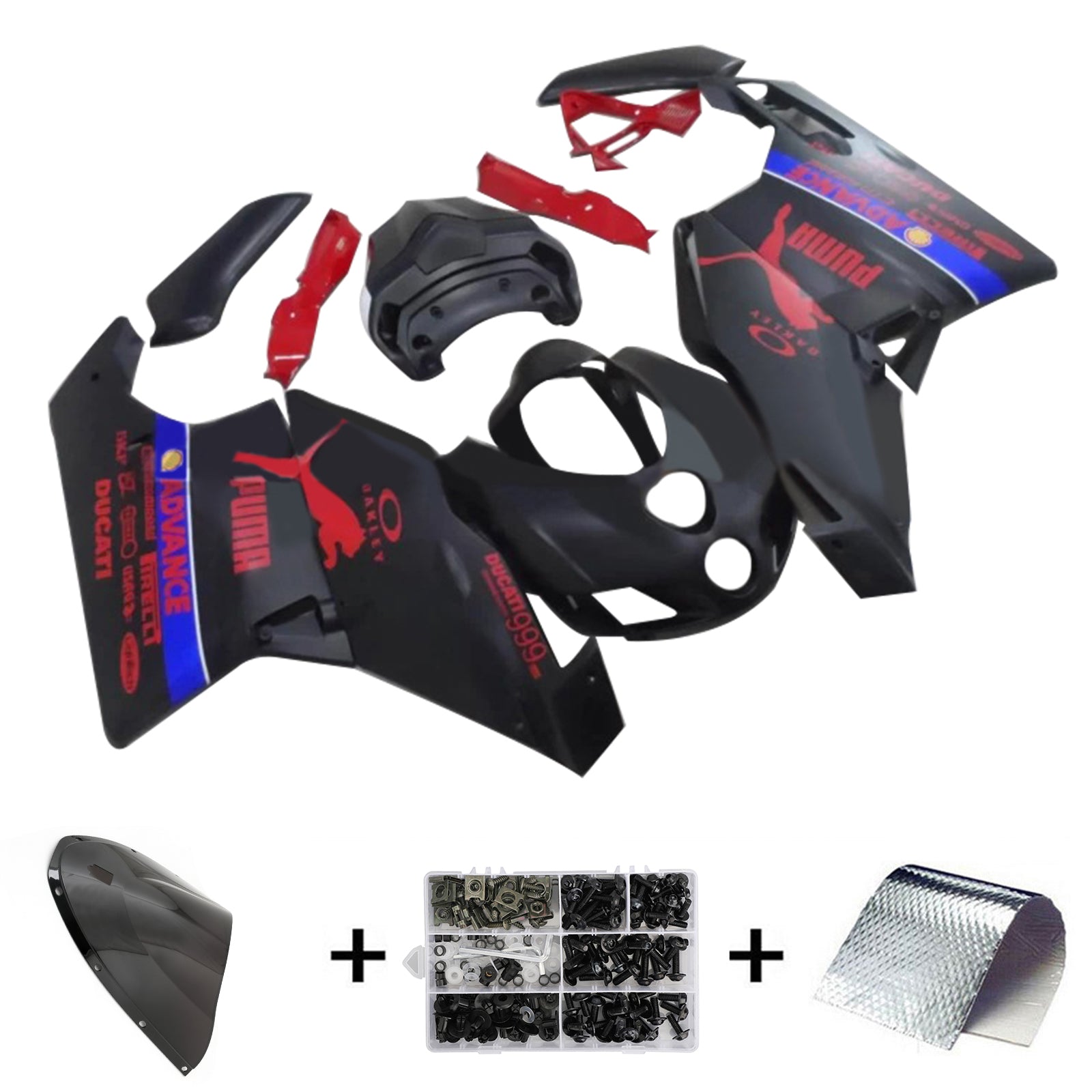 Amotopart Ducati 999 749 2005 2006 Fairing Kit Bodywork ABS