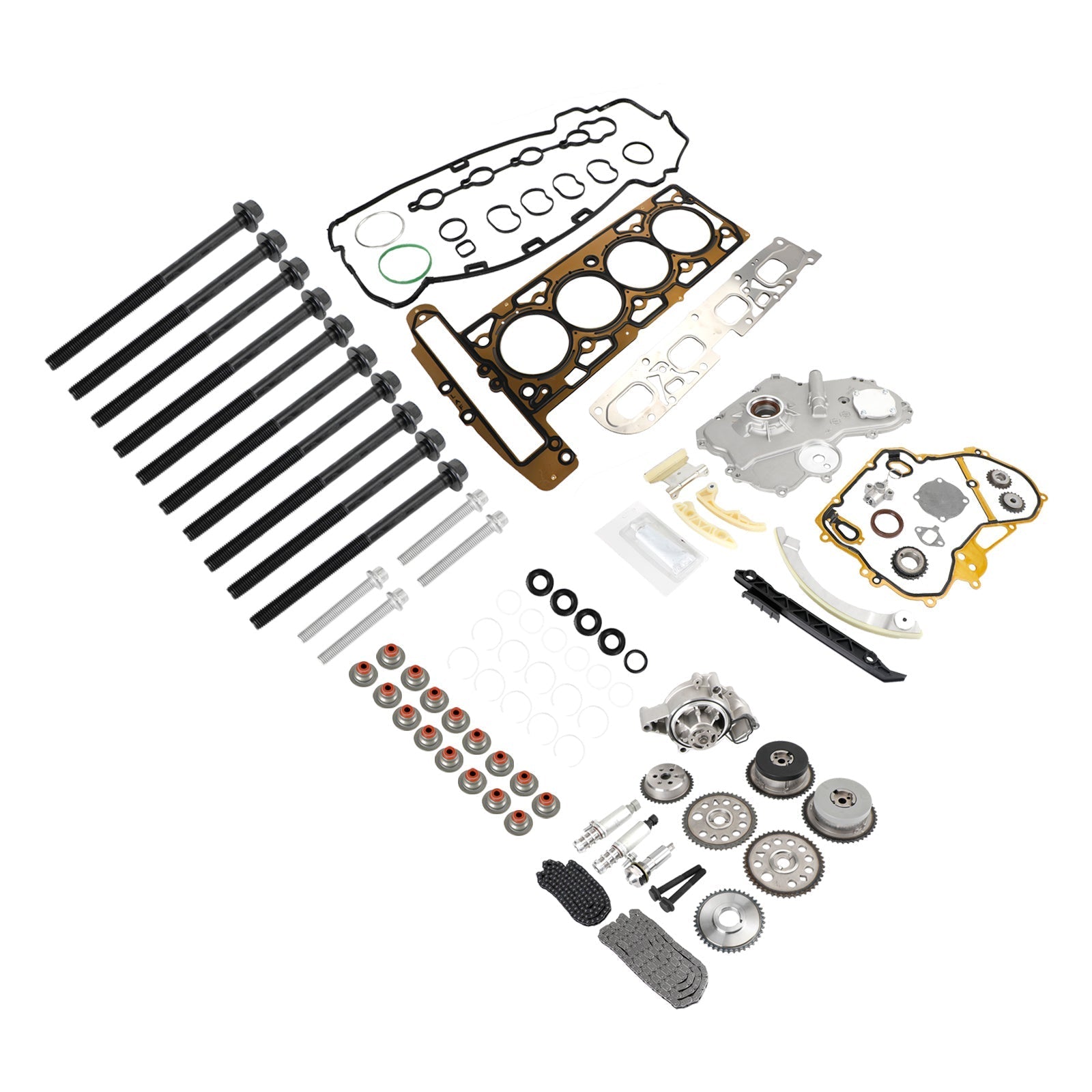 2007-2010 Saturn SKY 2.0L 2.4L Kit de cadena de distribución Bomba de aceite Actuador selenoide Kit de cubierta de engranaje HS26517PT 90537632