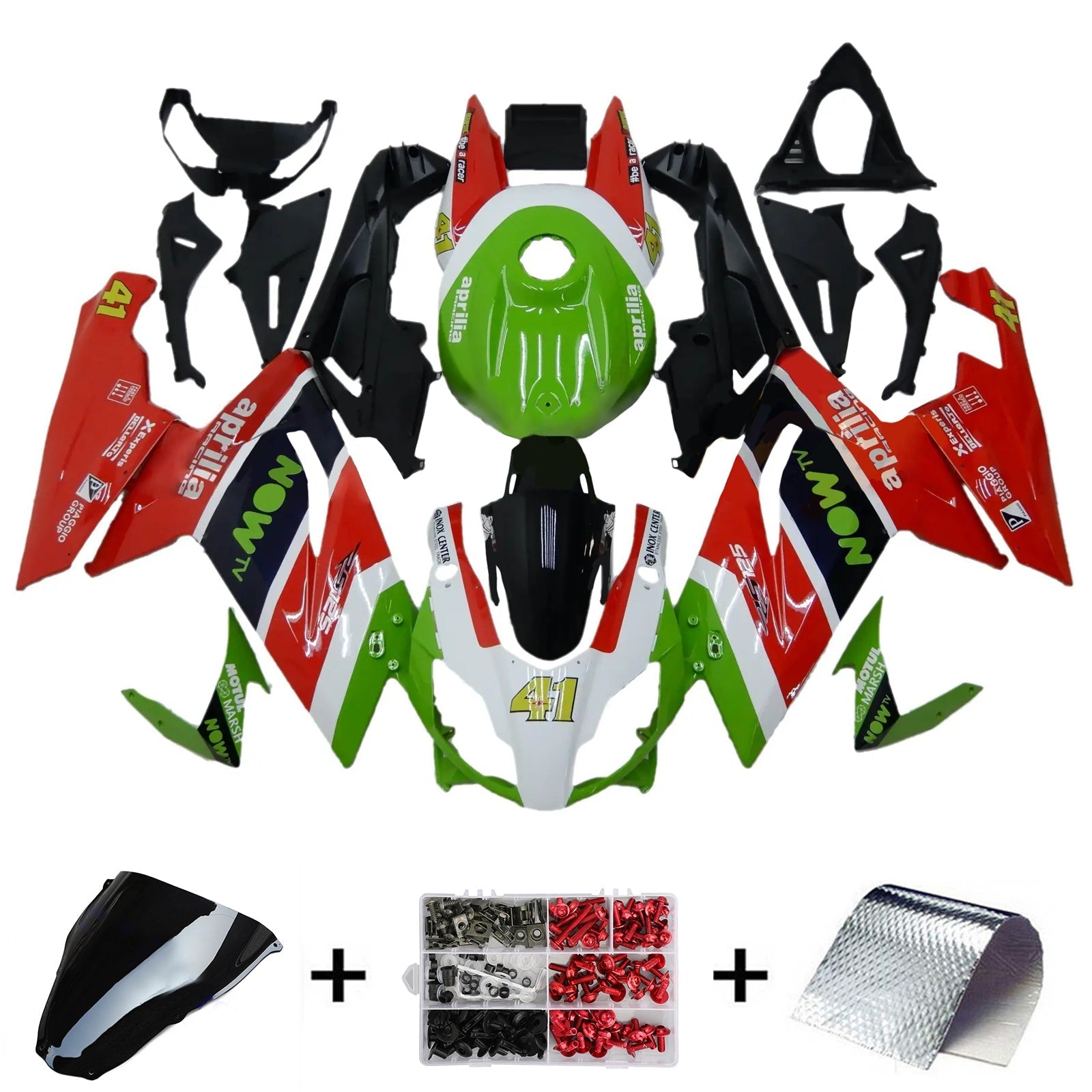 Amotopart Aprilia RS125 2006-2011 Fairing Kit Bodywork Plastic ABS