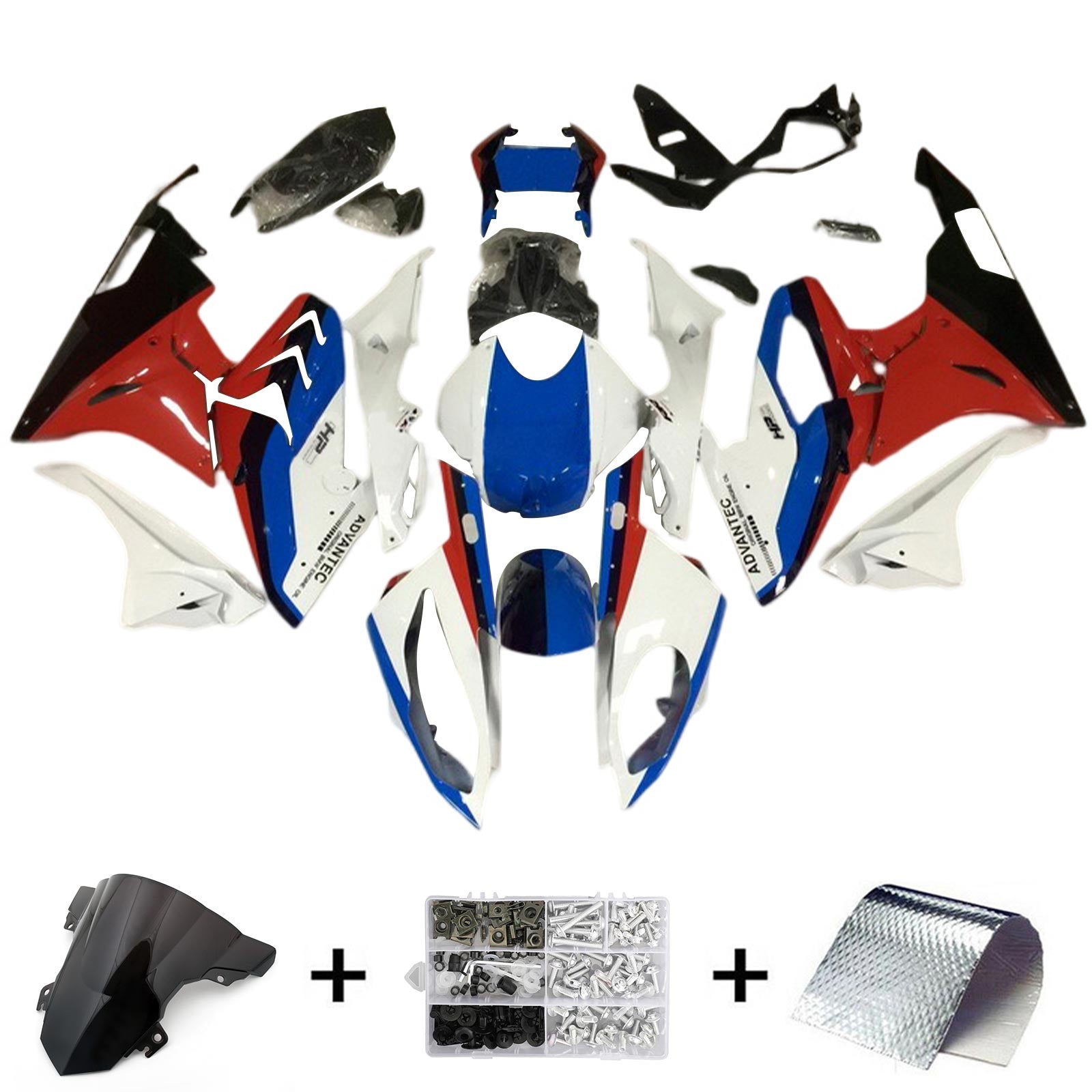 Amotopart BMW S1000RR 2017-2018 Fairing Kit Bodywork Plastic ABS