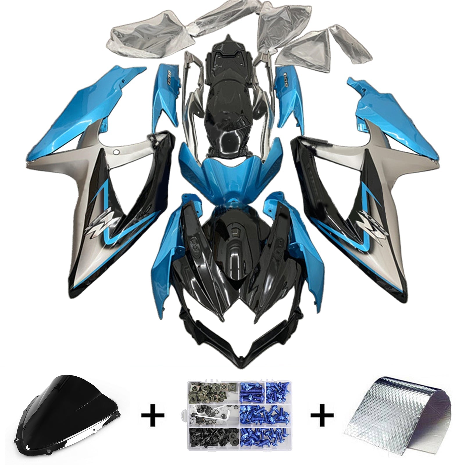 Suzuki GSXR 600/750 2008-2010 K8 Fairing Kit Bodywork Plastic ABS