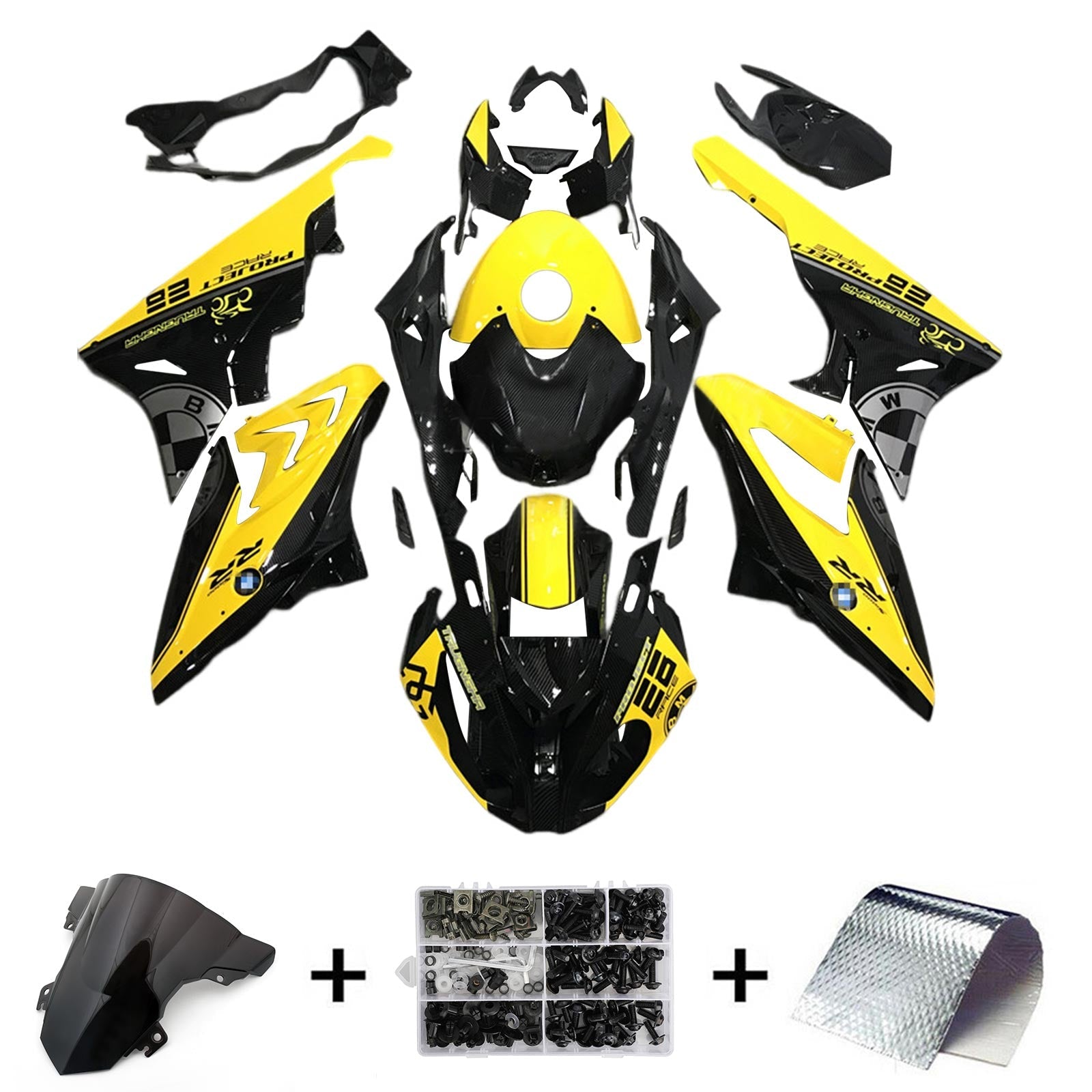 Amotopart BMW S1000RR 2015-2016 Fairing Kit Bodywork Plastic ABS