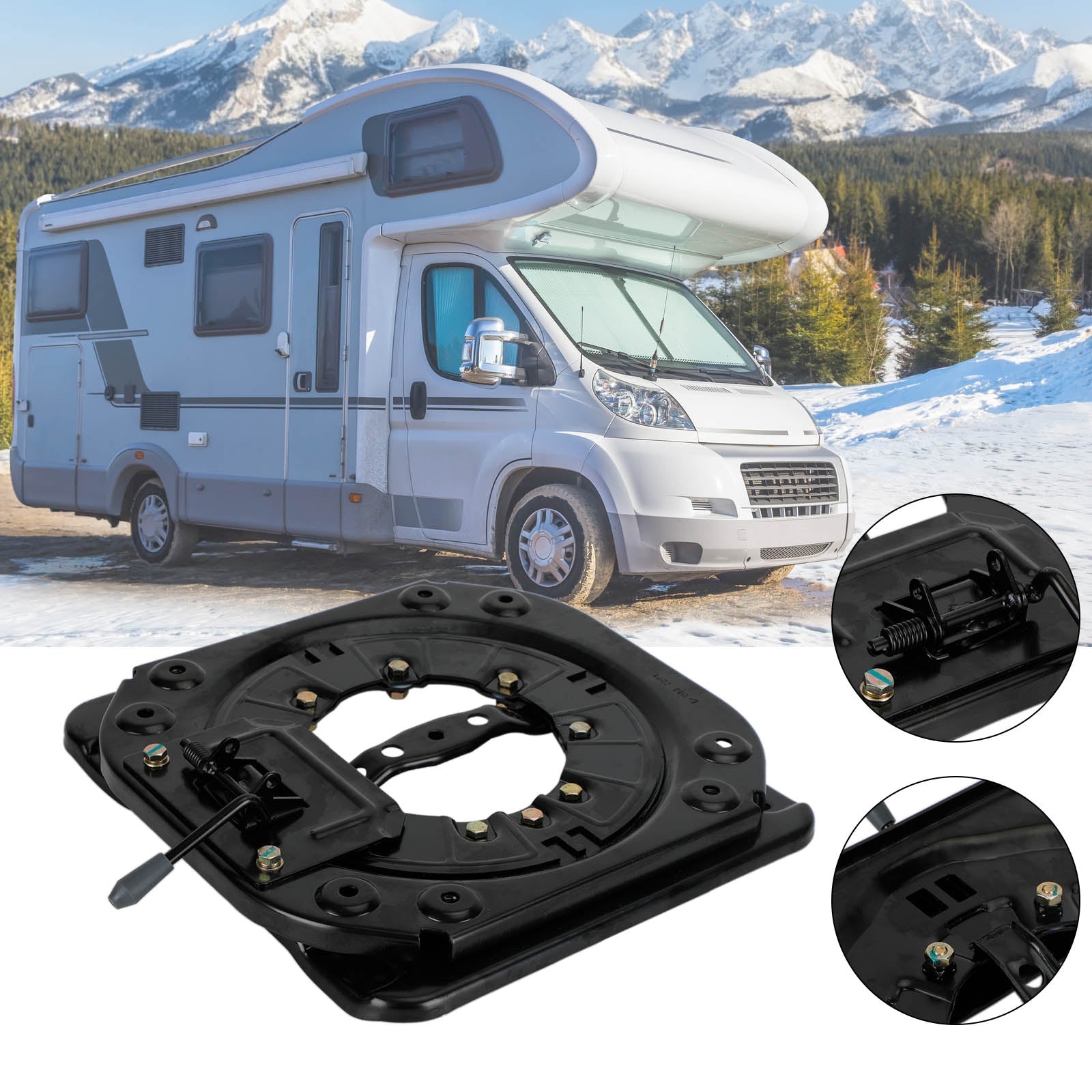 Universal Motorhome Seat Swivel Turntable Campervan Chassis Modification