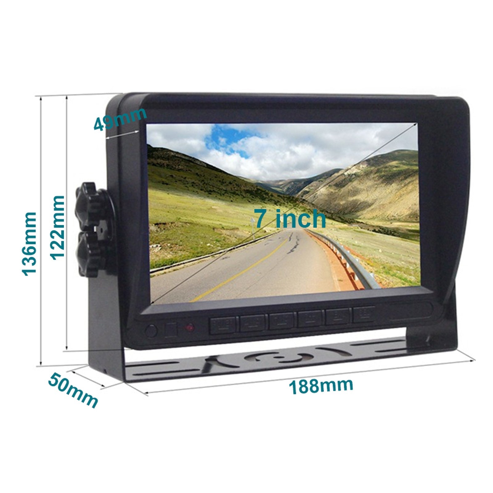 7" Display AHD 1080P Wireless Rear View Backup Camera Kit for Truck Trailer