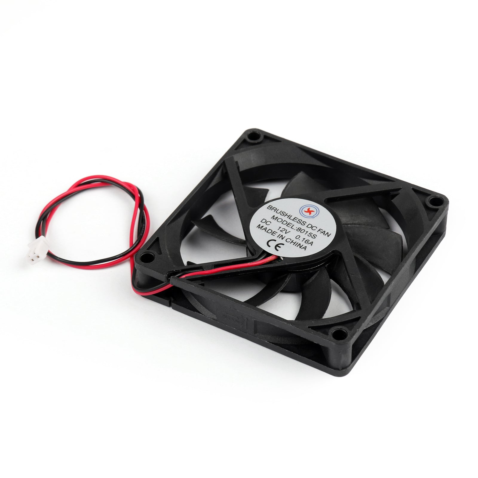 10PCS DC Brushless Cooling PC Computer Fan 12V 8015s 80x80x15mm 0.16A 2 Pin Wire