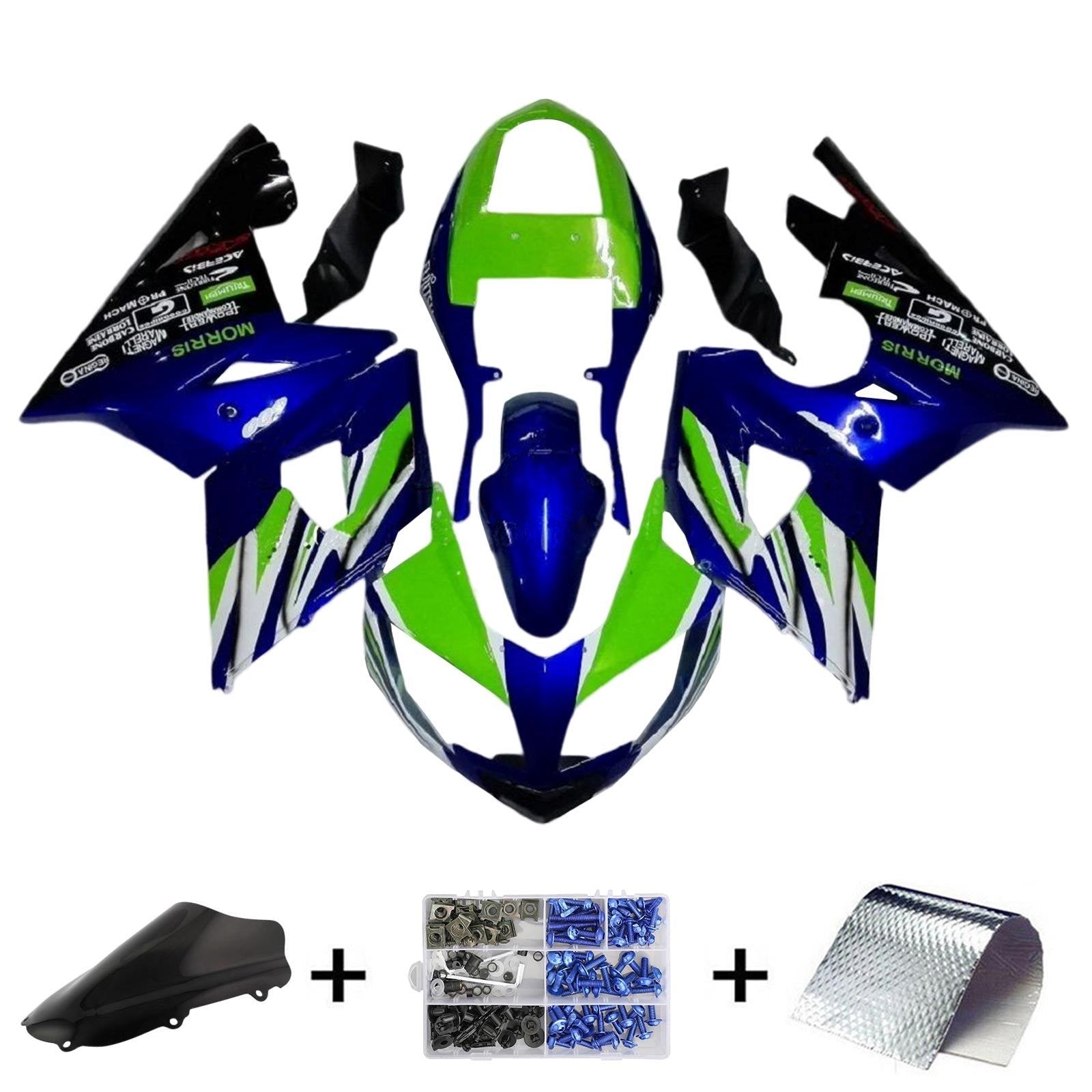 Amotopart Triumph Daytona 600 650 2002-2005 Fairing Kit Bodywork Plastic ABS