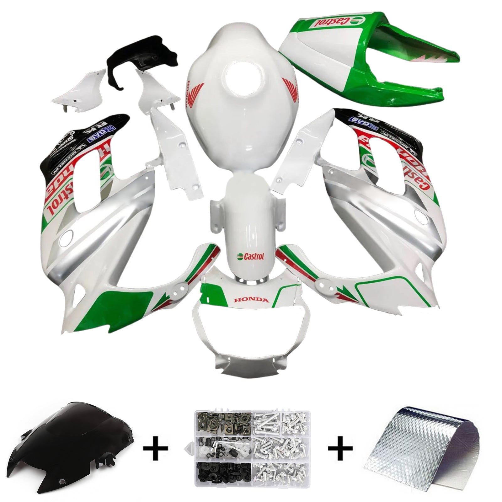 Amotopart Honda VTR1000F 1997-2005 Fairing Kit Bodywork Plastic ABS