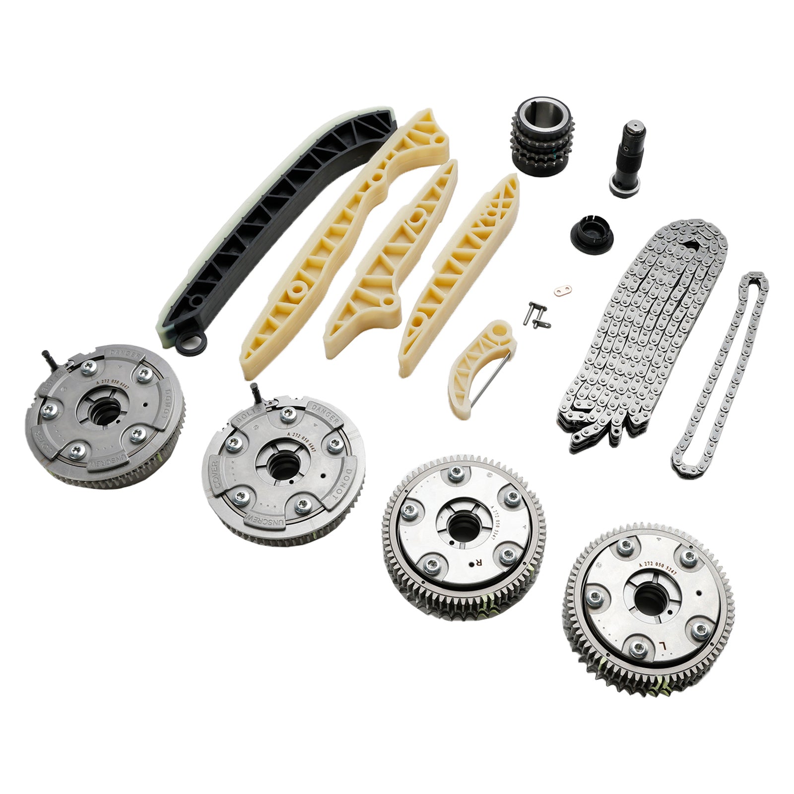 2006-2008 Mercedes SLK280 / 2009-2011  SLK300 / 2005-2011 SLK350 Timing Chain Kit + 4x Camshaft Adjusters