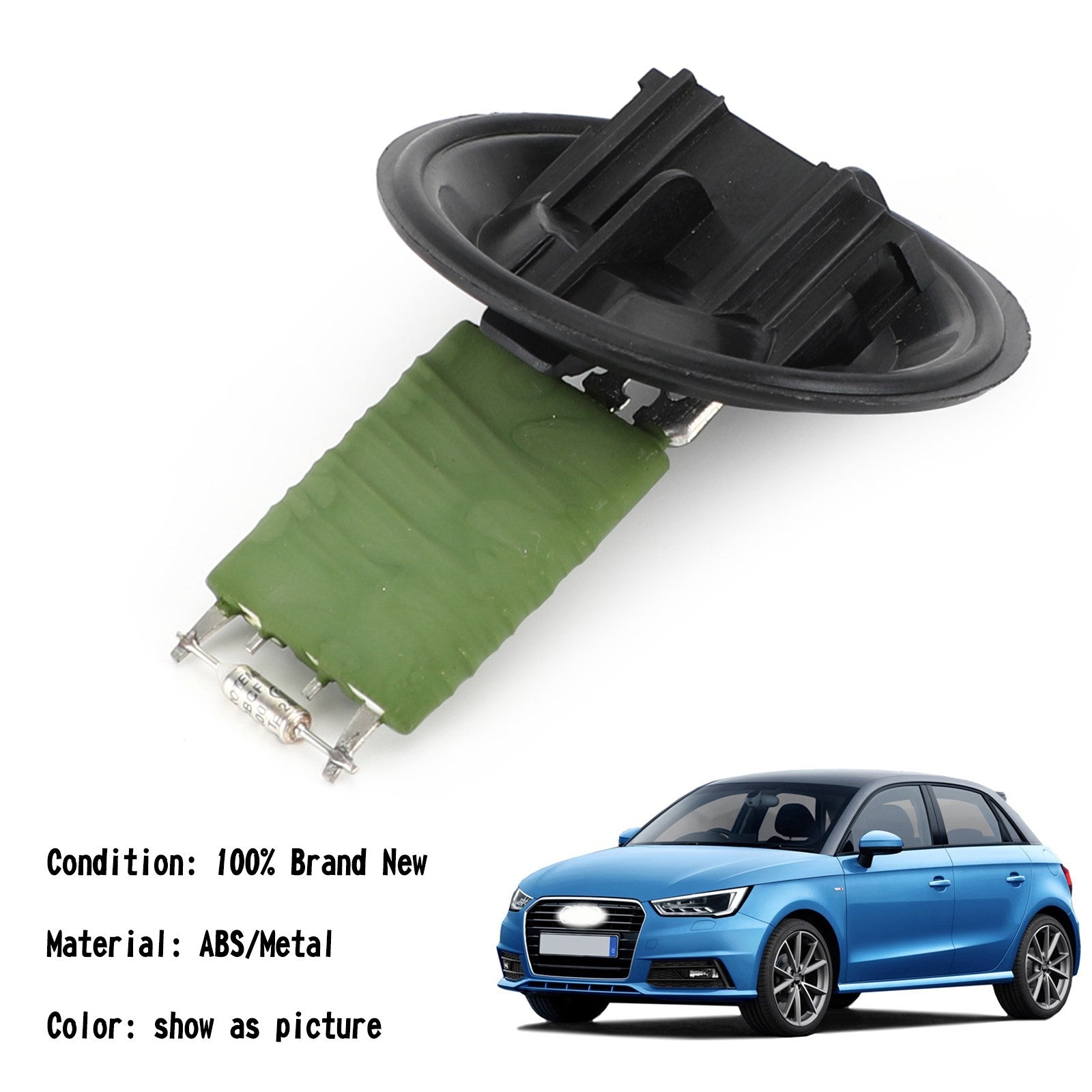 Heater Blower Fan Resistor 6Q0959263 For Audi A1 A2 VW Polo Seat Ibiza Skoda Generic