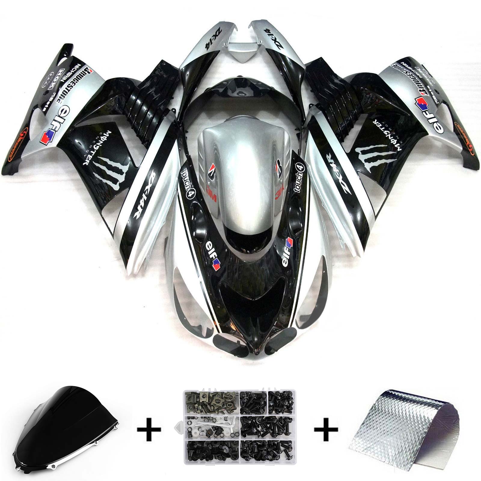 Kit Carenado Kawasaki ZX14R 2006-2011 Carrocería Plástico ABS