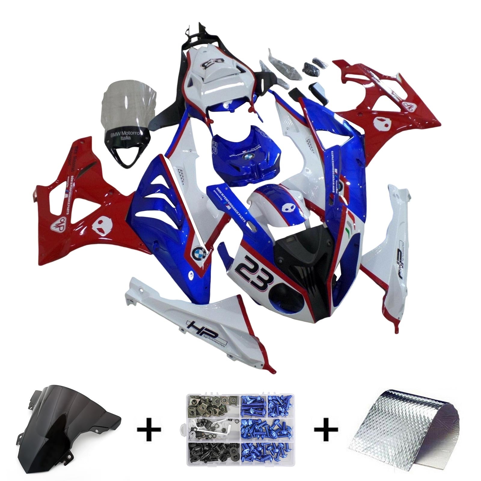 Amotopart BMW S1000RR 2015-2016 Fairing Kit Bodywork Plastic ABS