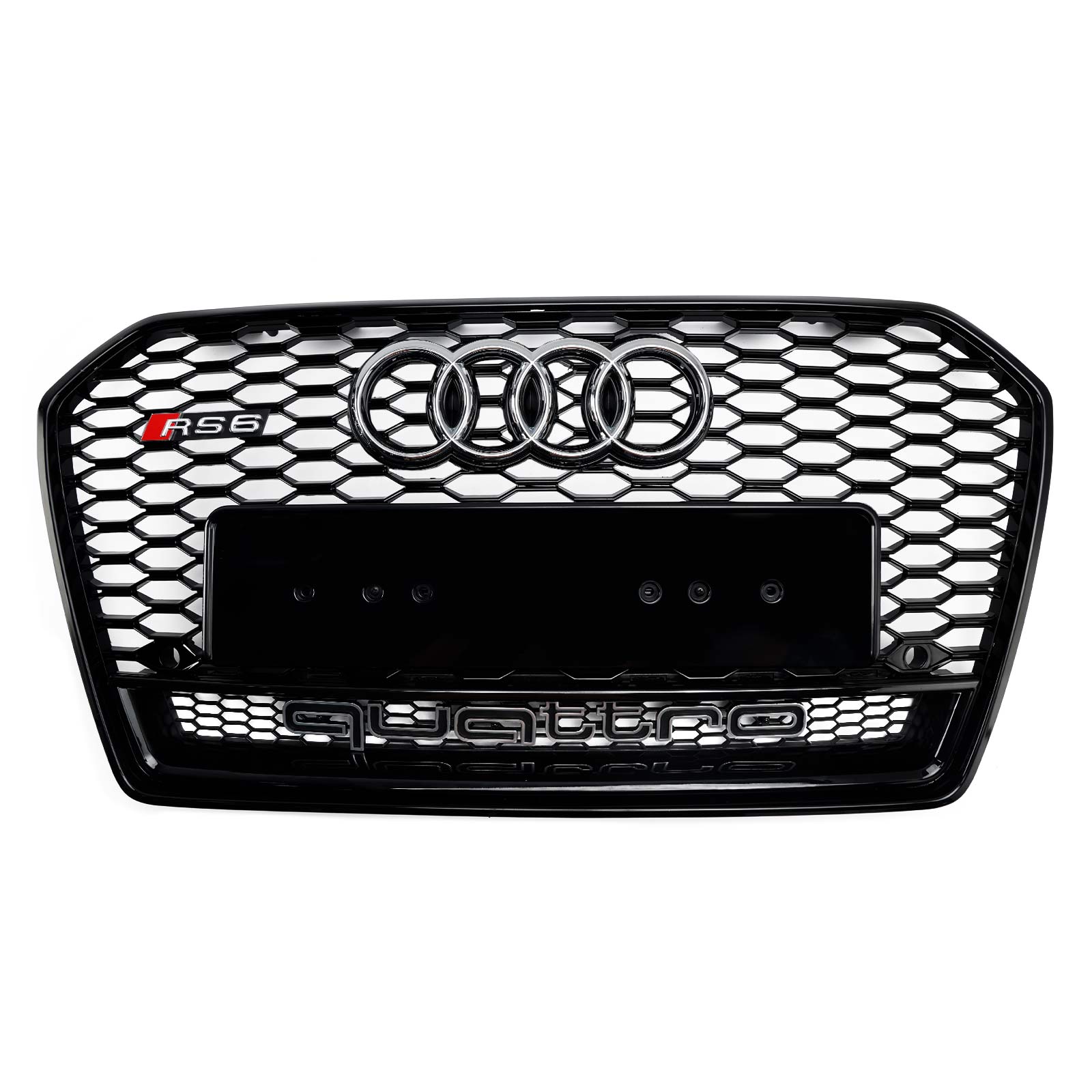 Audi A6 S6 C7 2016-2018  RS6 Style Honeycomb Mesh Front Grill Grille Black