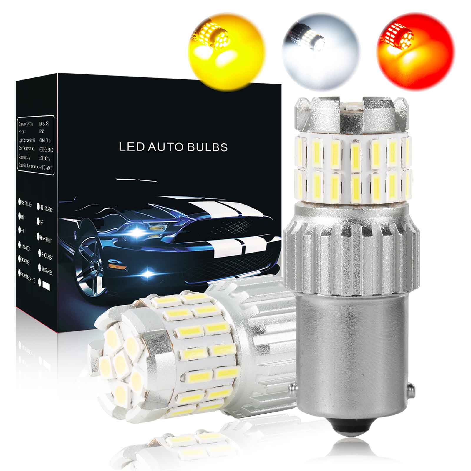 2x 1200LM Canbus LED Bulb LED Daytime Running Light Lamp White Generic