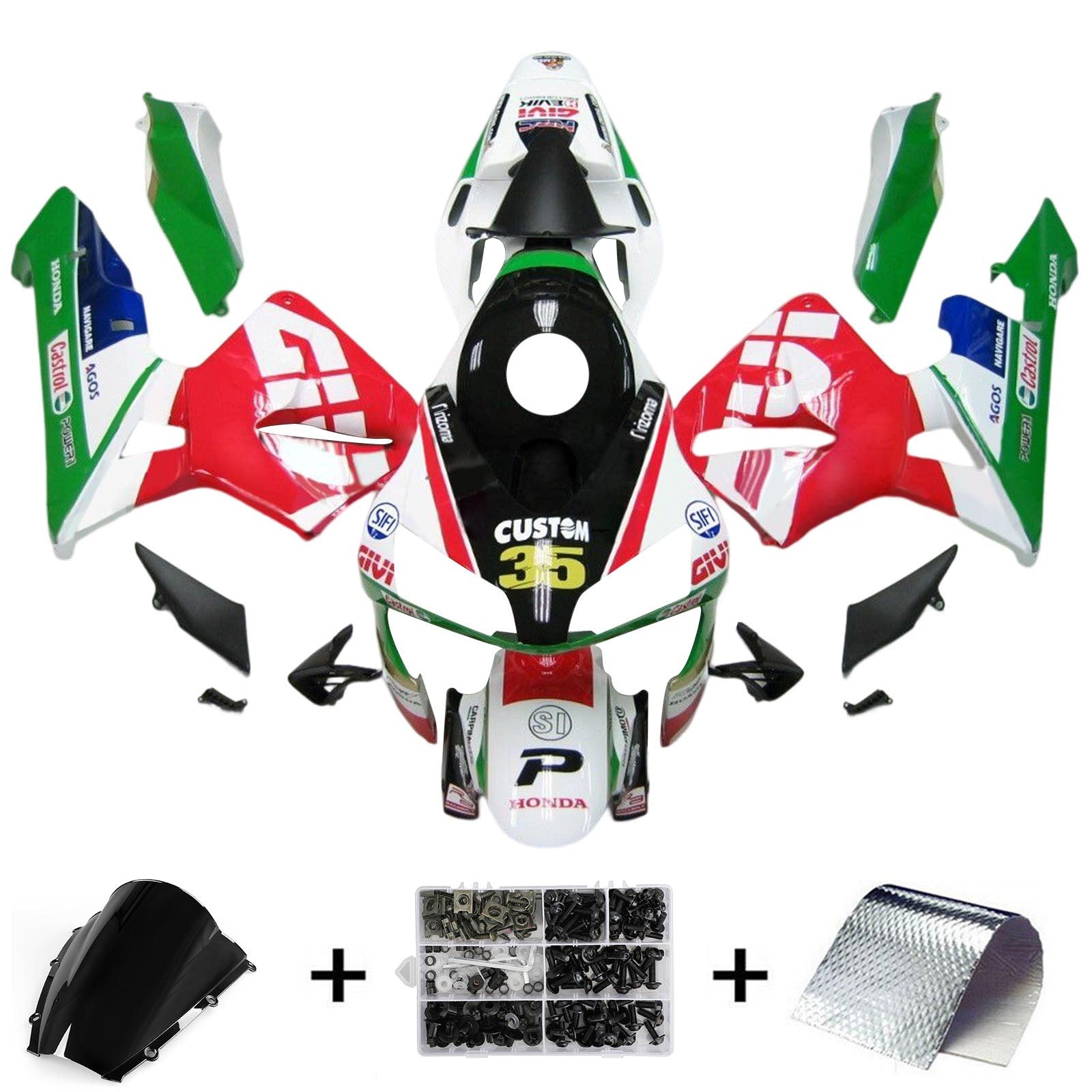 Honda CBR600RR 2003-2004 F5 Fairing Kit Bodywork Plastic ABS