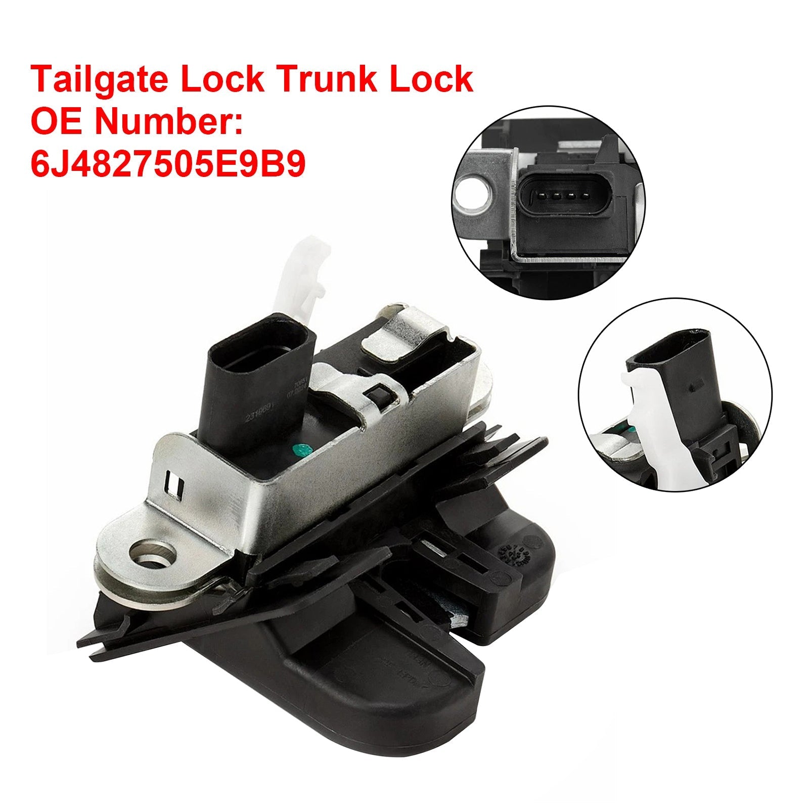 Seat Ibiza IV 6J5  6P1 1.2 TSi Tailgate Lock Trunk Lock 6J4827505E9B9 6J4827505A