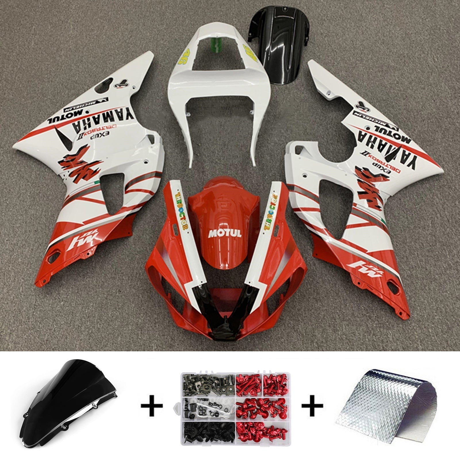 Yamaha YZF 1000 R1 2000-2001 Fairing Kit Bodywork Plastic ABS