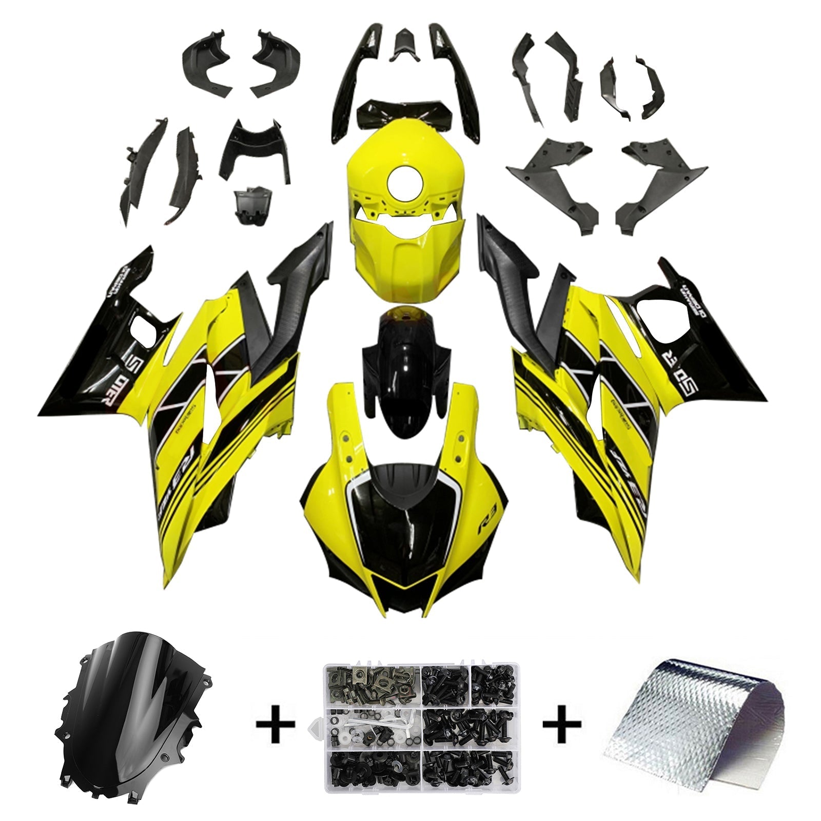 Yamaha YZF-R3 R25 2019-2021 Fairing Kit Bodywork Plastic ABS