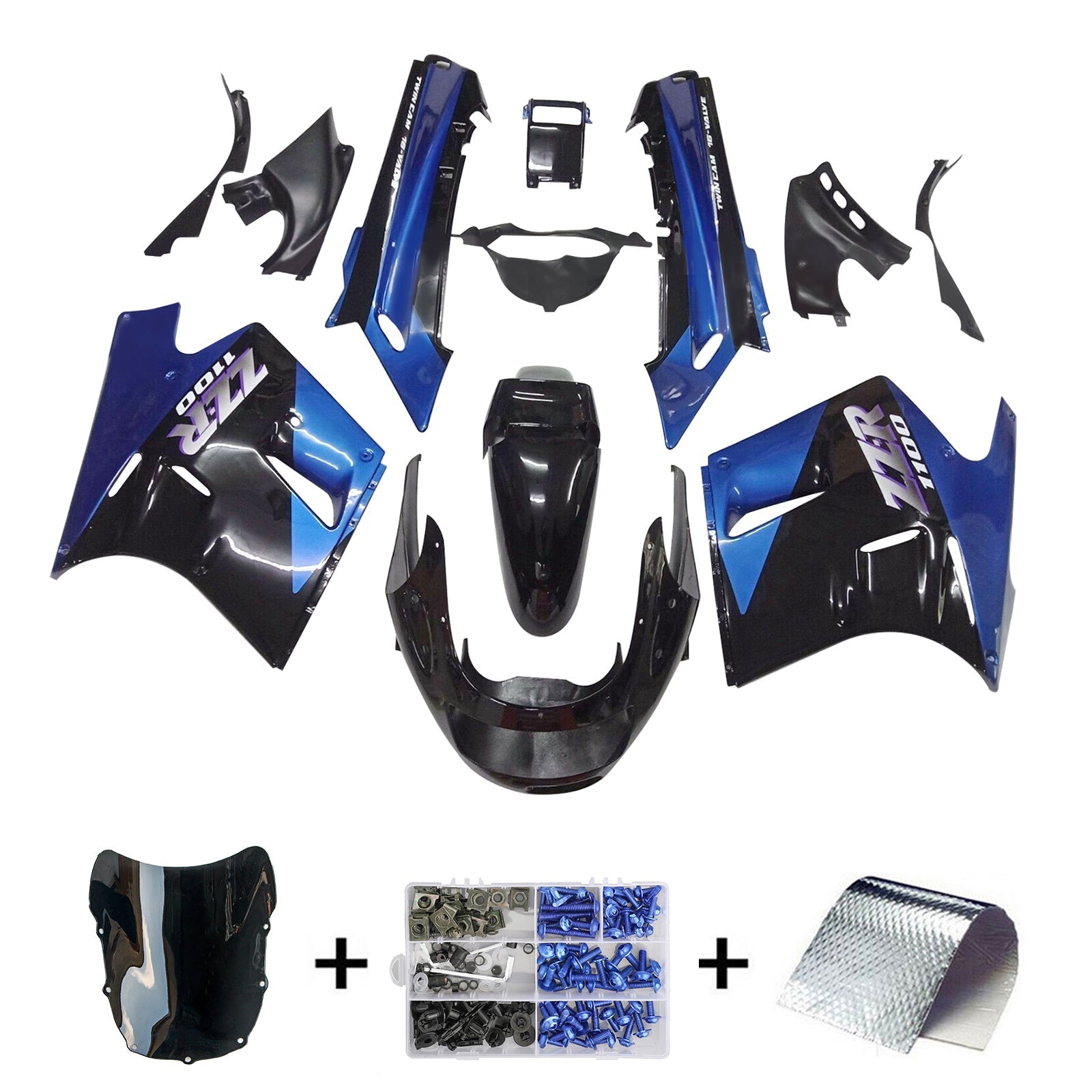 Kawasaki ZZR1100 1990-1992 Fairing Kit Bodywork ABS