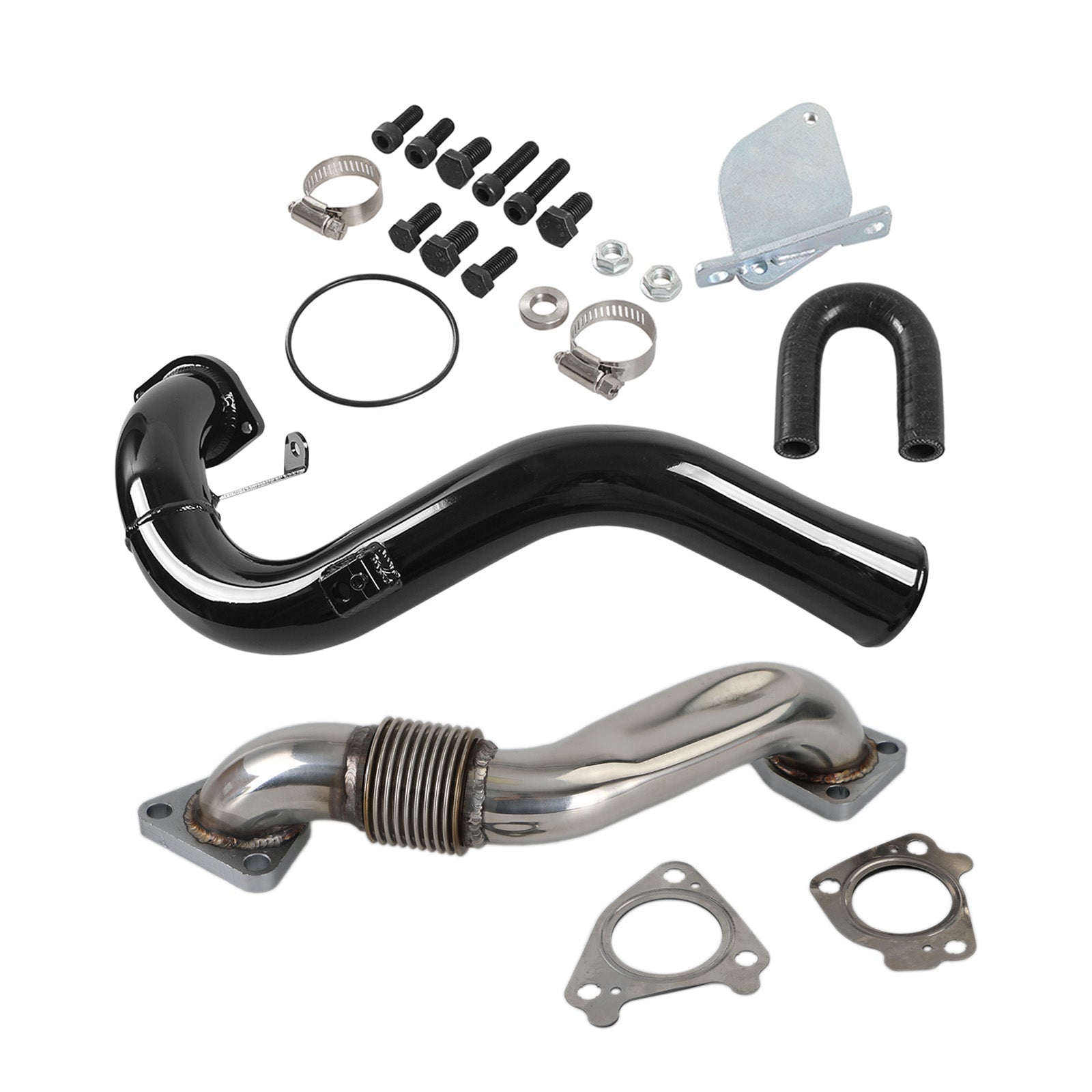 2007.5-2010 Chevrolet Silverado 2500 3500 HD 6.6L V8 EGR Delete Kit & Passenger Up-Pipe & Intake Tube