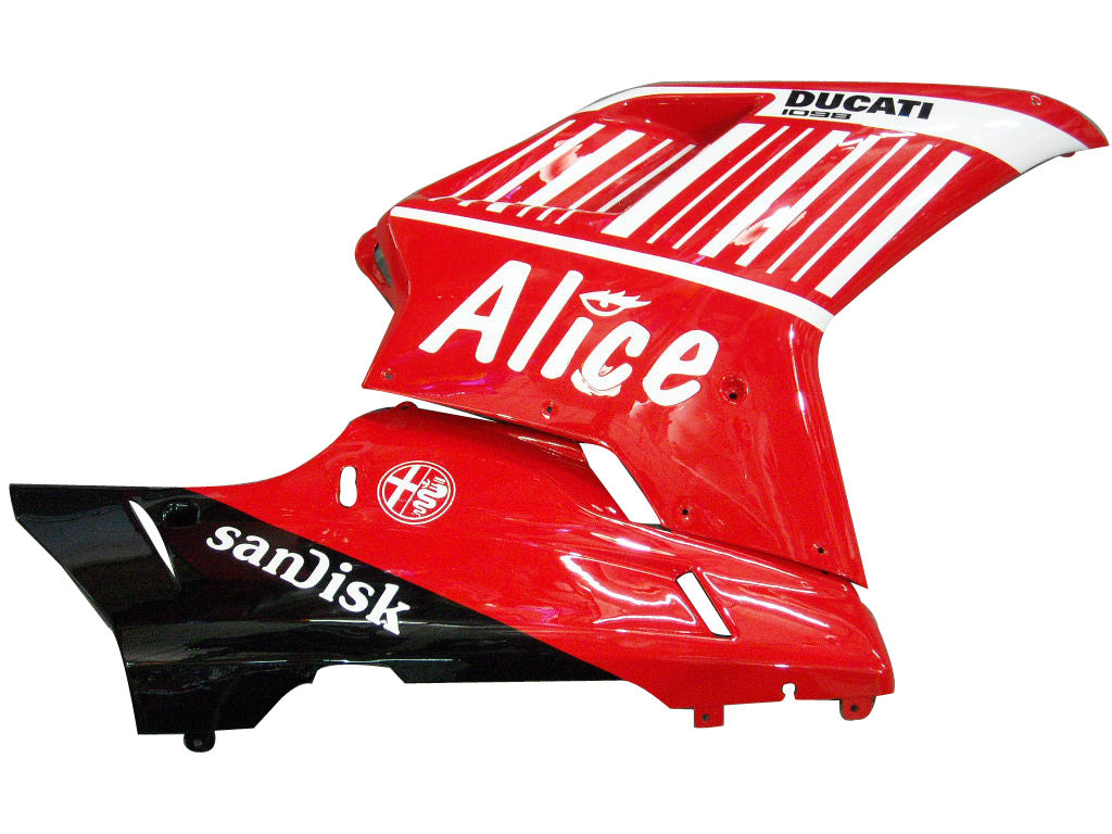 Fairings for 2007-2012 Ducati 1098 1198 848 Red Alice Generic