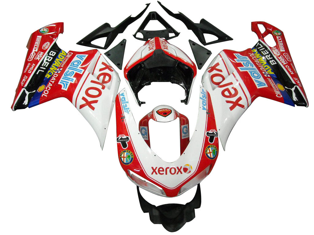 Fairings for 2007-2012 Ducati 1098 1198 848 Red Xerox Generic