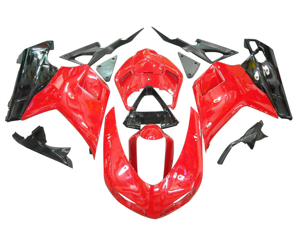 Fairings for 2007-2012 Ducati 1098 1198 848 Red & Black Generic