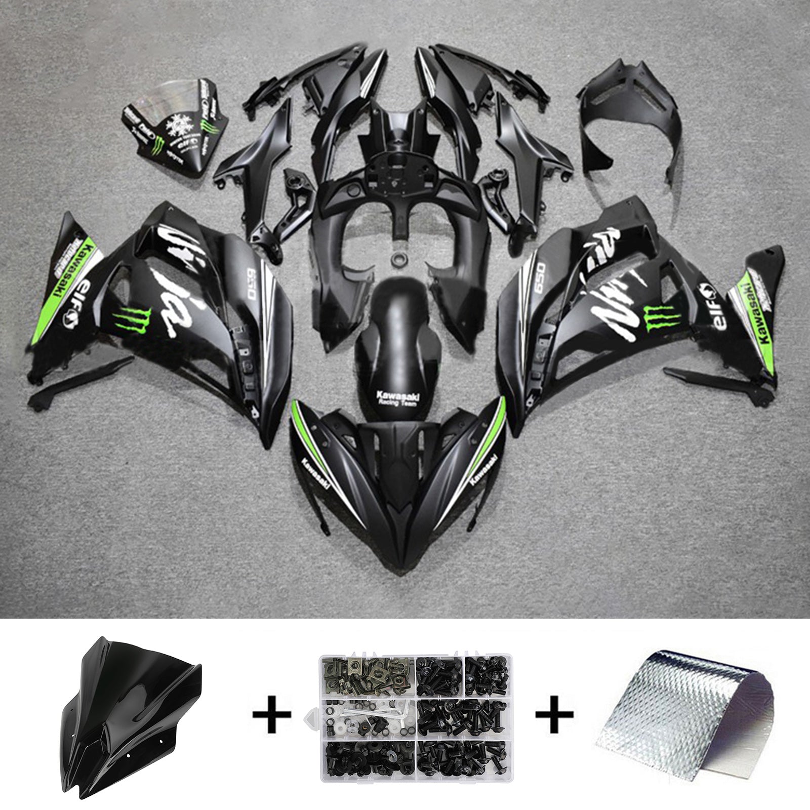 Kawasaki ER6F/Ninja650R 2017-2019 Kit Carenado Carrocería Plástico ABS