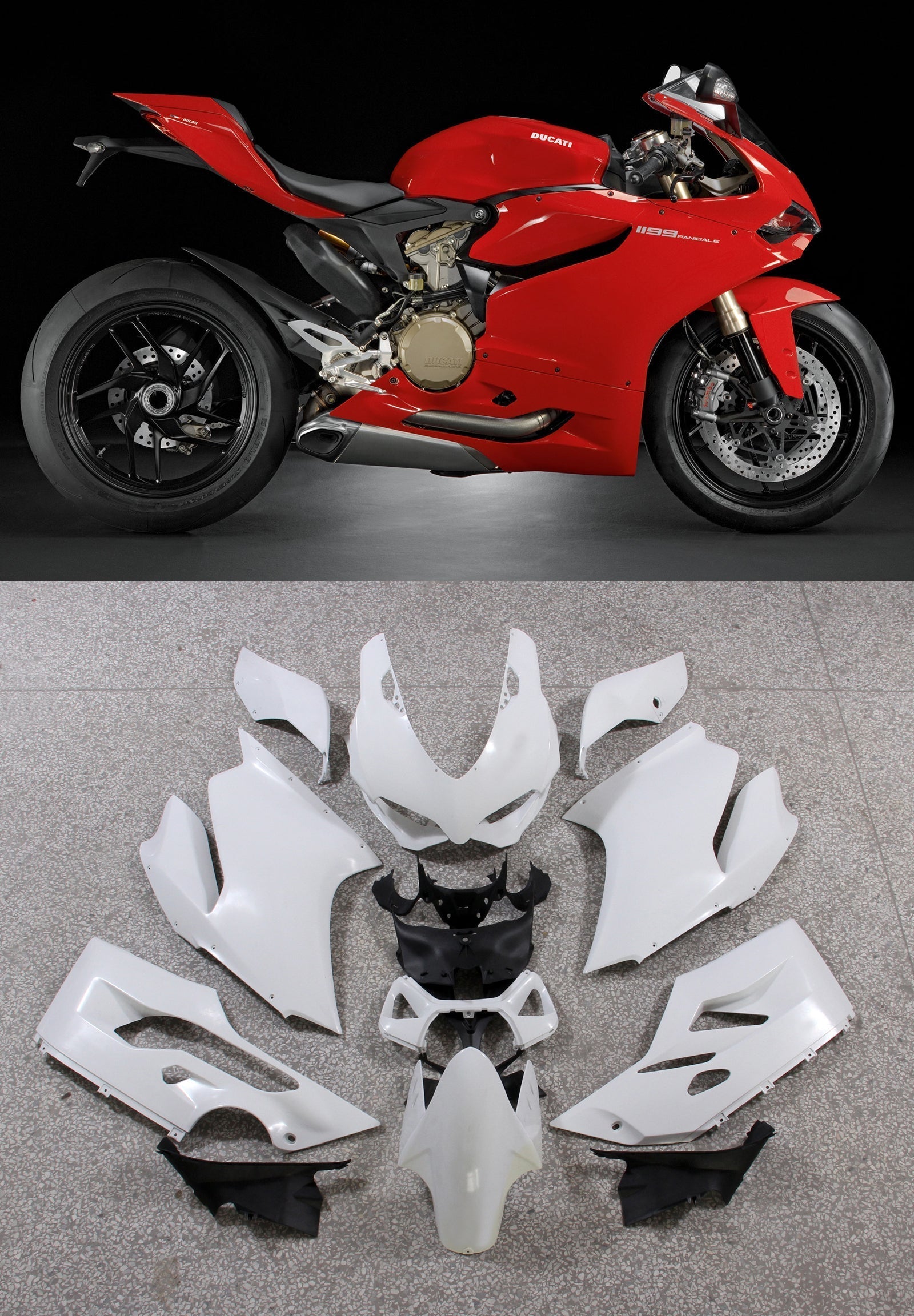 Fairings 2012-2015 Ducati 1199 Panigale Red 1199 Generic