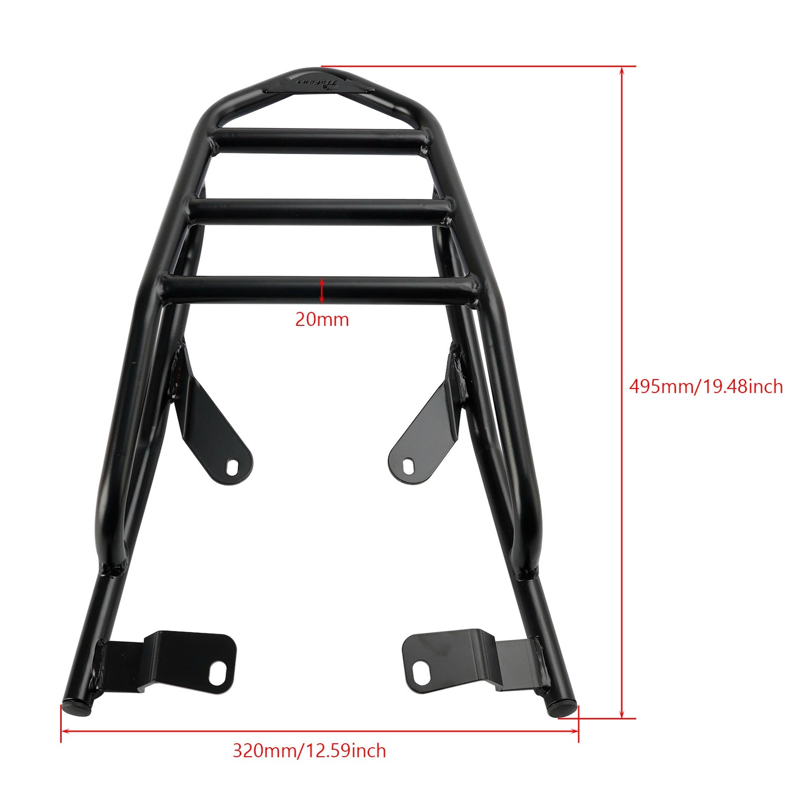 Yamaha XSR 700 XSR700 2017-2023 Black Rear Luggage Rack Carrier