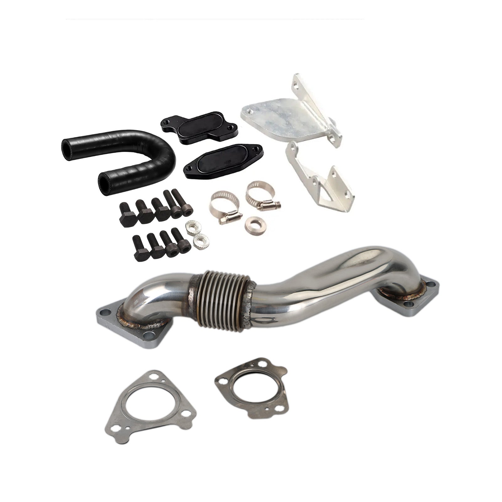 2007.5-2010 GMC Sierra Chevrolet Silverado 2500 3500 HD EGR Delete Kit & Passenger Up Pipe