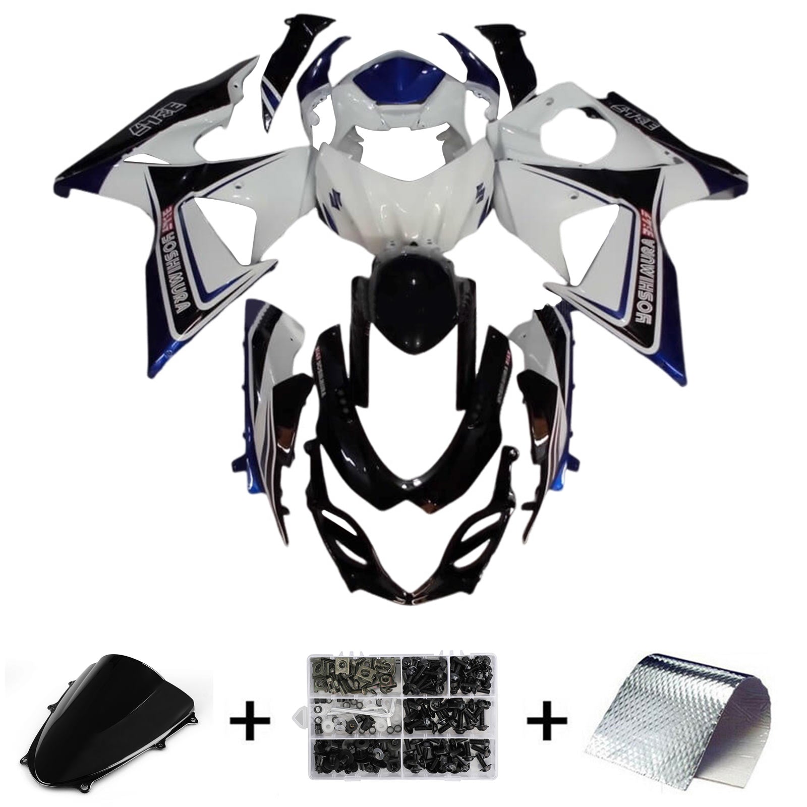 Amotopart Suzuki GSXR1000 2009-2016 K9 Fairing Kit Bodywork Plastic ABS