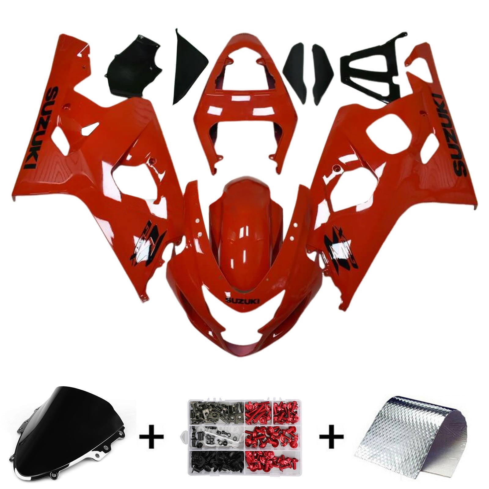 Amotopart Suzuki GSXR 600/750 2004-2005 K4 Fairing Kit Bodywork Plastic ABS