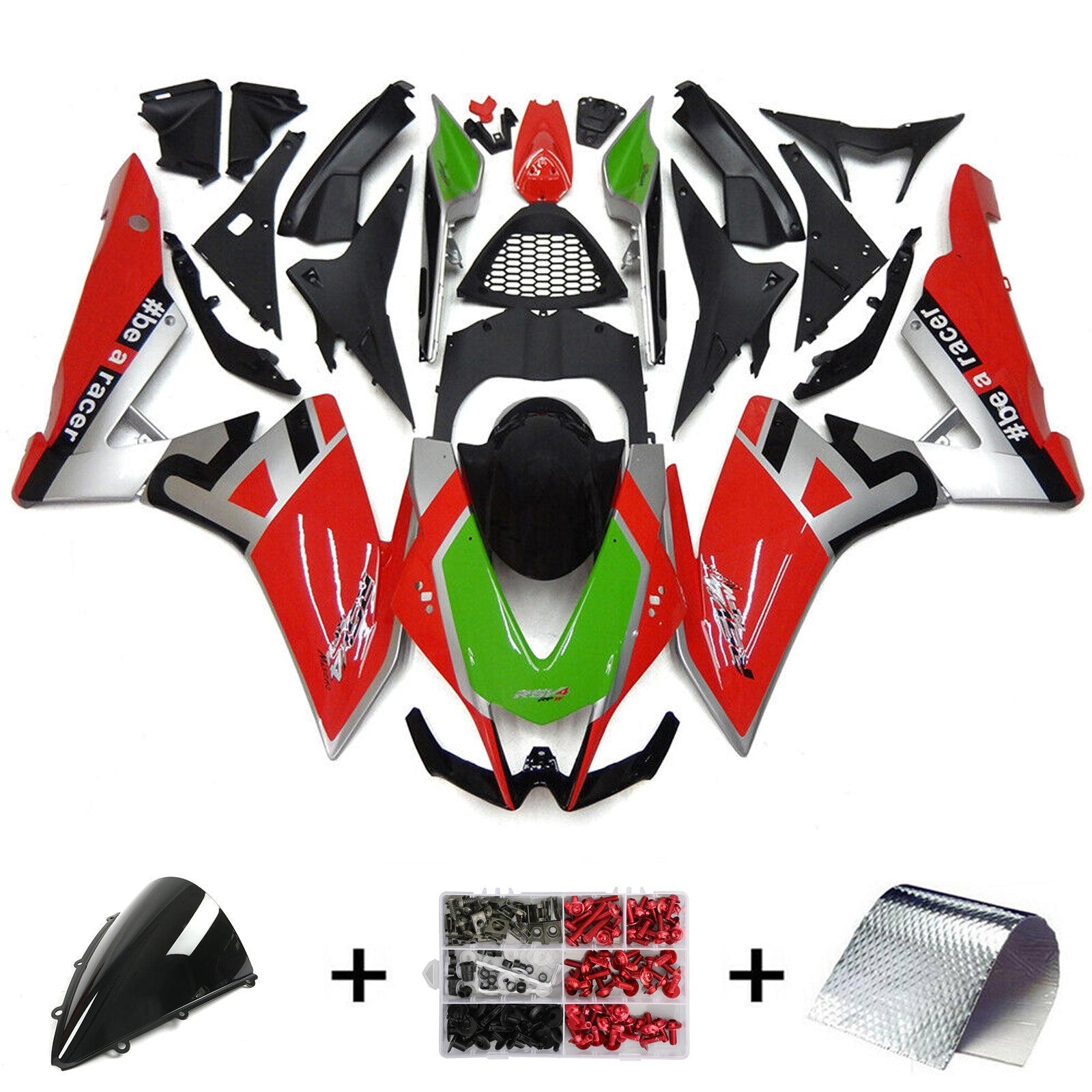 Amotopart Aprilia RSV4 1000 2009-2015 Fairing Kit Bodywork Plastic ABS