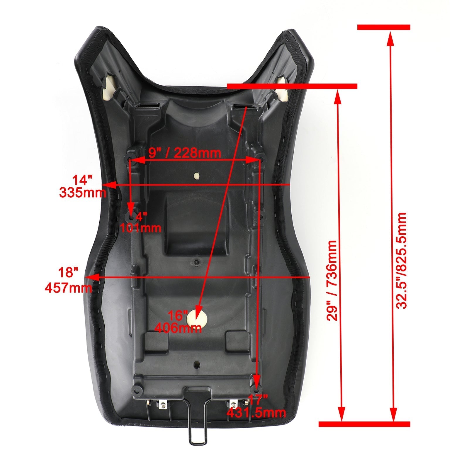 Honda Cmx 500 300 Rebel 2017-2021 Asiento delantero del conductor Sillín negro