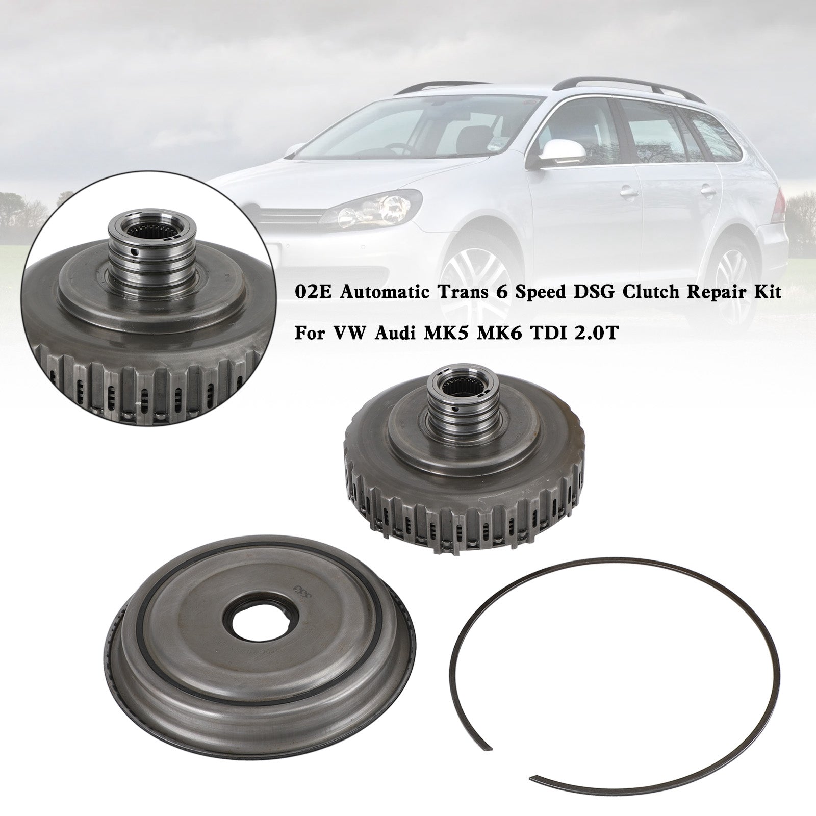 2008-2013 Audi TT Convertible MK2 2.0T 02E Automatic Trans 6 Speed DSG Clutch Repair Kit 02E398029 02E398998