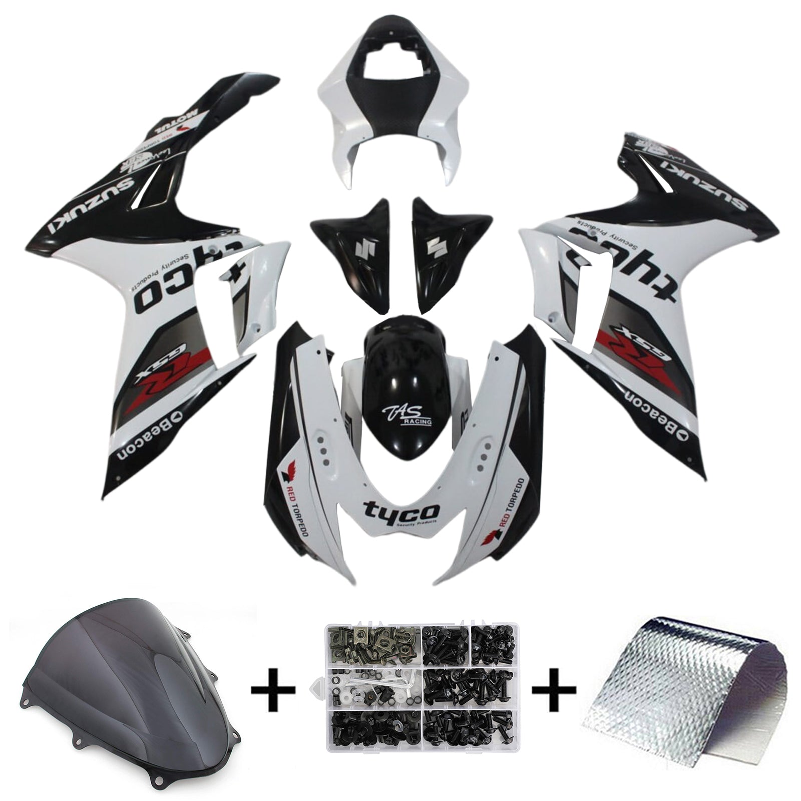 Amotopart Suzuki GSXR 600/750 2011-2024 K11 Fairing Kit Bodywork Plastic ABS