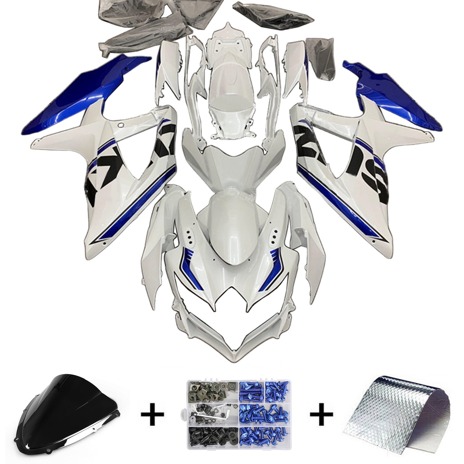 Suzuki GSXR 600/750 2008-2010 K8 Fairing Kit Bodywork Plastic ABS