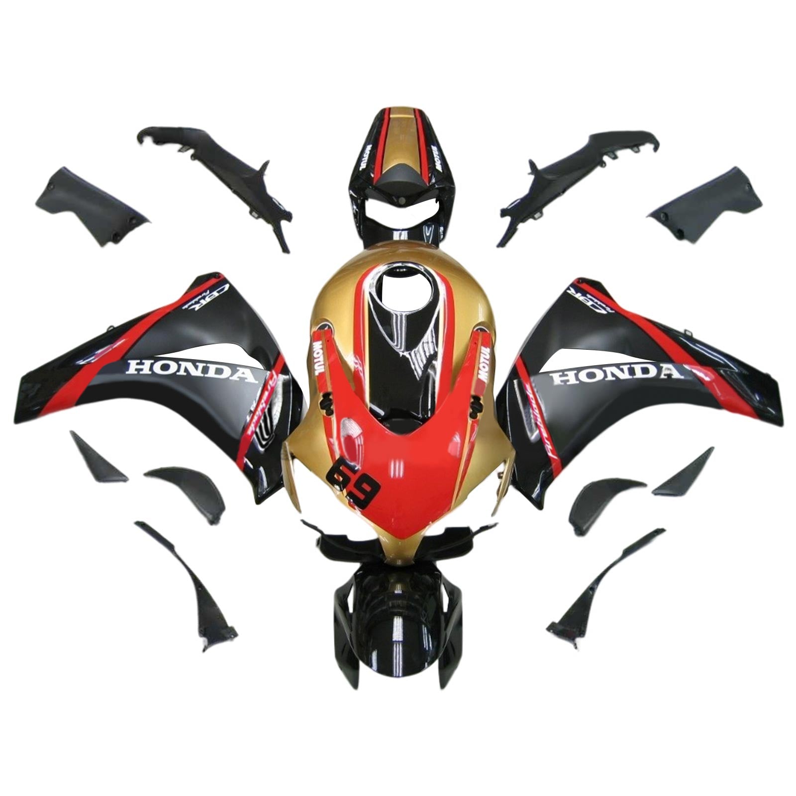 Honda CBR1000RR 2008-2011 Fairing Kit Bodywork Plastic ABS