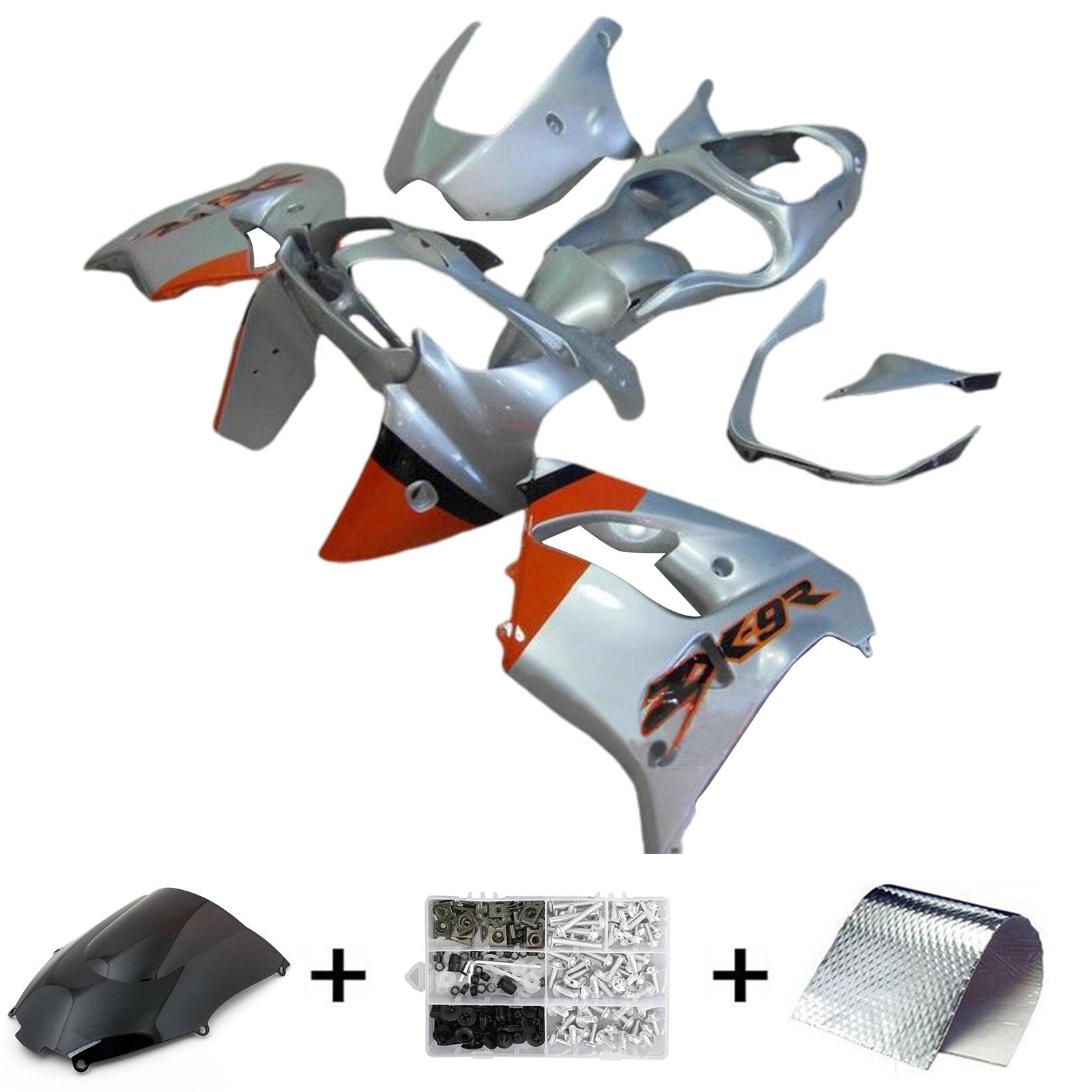 Kawasaki ZX9R 2000-2001 Fairing Kit Bodywork Plastic ABS