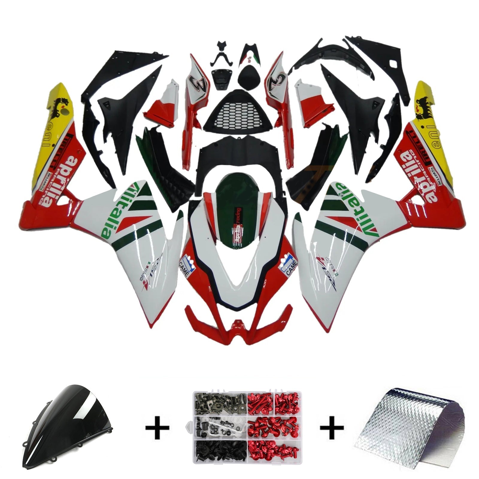 Amotopart Aprilia RSV4 1000 2009-2015 Fairing Kit Bodywork Plastic ABS