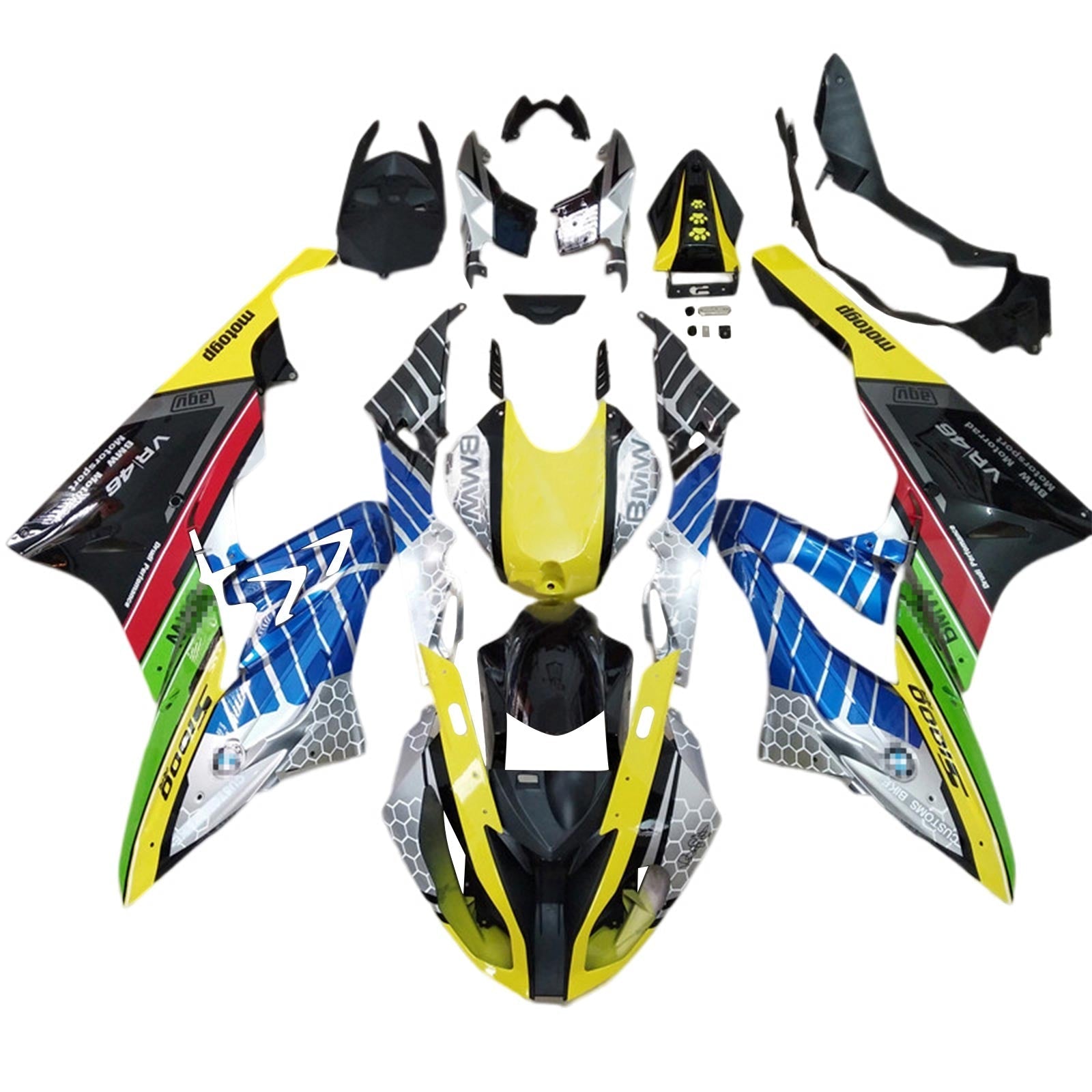 Amotopart BMW S1000RR 2017-2018 Fairing Kit Bodywork Plastic ABS